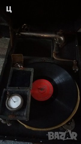 Ретро грамофон с пружина и манивела, снимка 3 - Антикварни и старинни предмети - 29928765