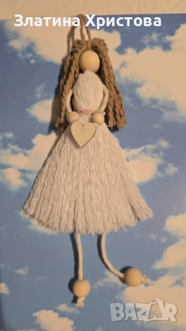 Кукли макраме ангели ръчна изработка handmade art creations , снимка 4 - Декорация за дома - 51458444