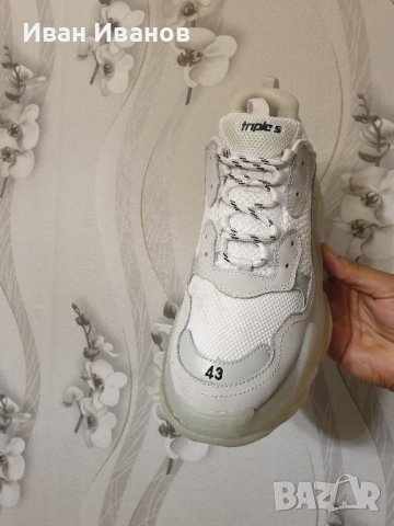  сникарси  Balenciaga Triple S Clear Sole  номер 43, снимка 3 - Маратонки - 42437678