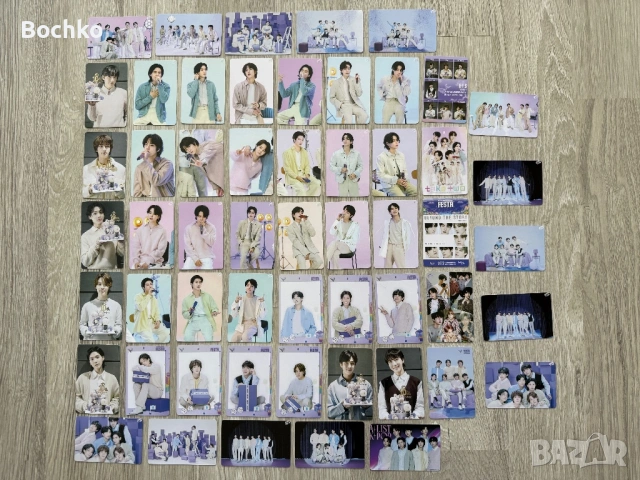 BTS колекционерски картички 55 броя