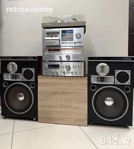 ТОП ретро сет усилвател PIONEER SA-8800, тунер TX-7800, дек PIONEER CT-F900, грамофон PL-514+колони