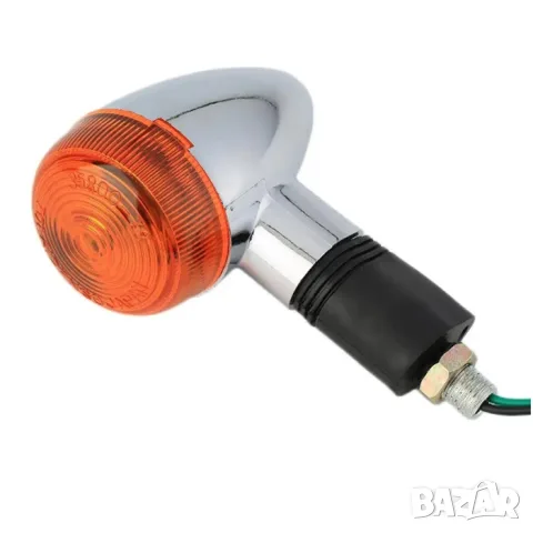 Оранжев 12V мигач за мотор 10W 12 x 5.5 cm