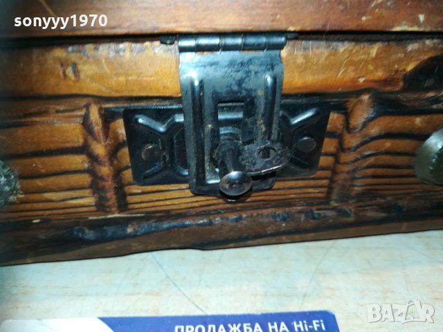 ПОРЪЧАНА-ретро дървена кутия-внос франция-25х12х10см, снимка 7 - Колекции - 30182289