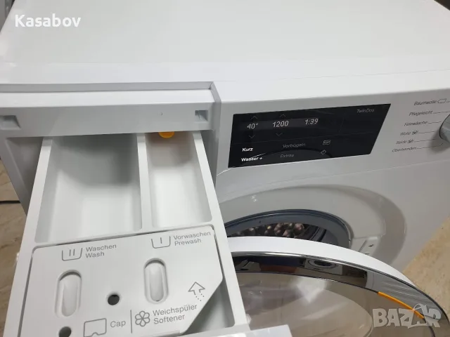 Miele Пералня - Лява Панта - Wi-Fi - TwinDos - Подсветка - Миеле 12м Гаранция, снимка 7 - Перални - 55946717