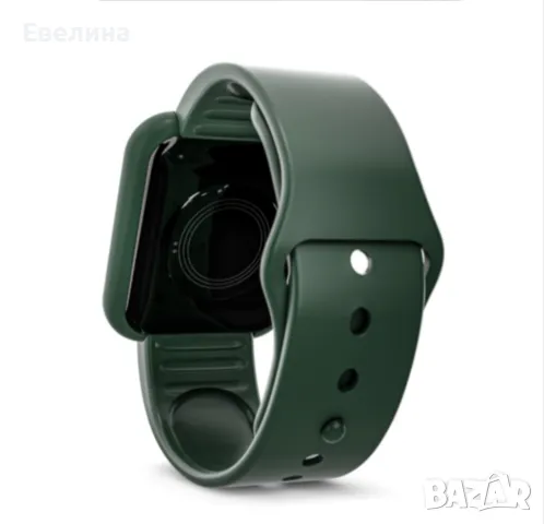 Смарт часовник тъмно зелен, черен и розов Mebus работи с iOS и Android, снимка 4 - Смарт часовници - 49647013