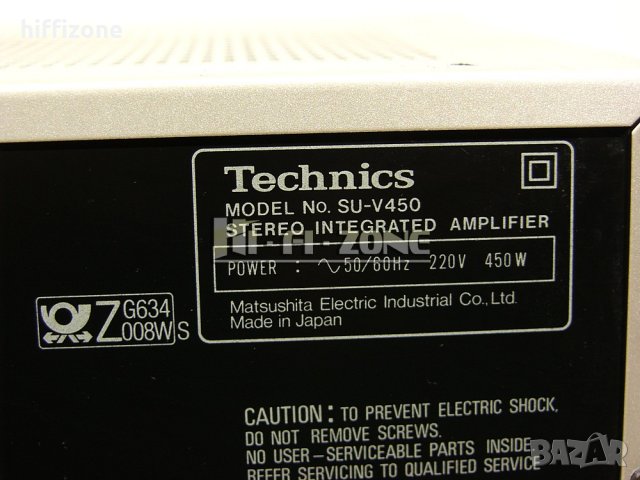 Усилвател Technics su-v450 /s, снимка 9 - Ресийвъри, усилватели, смесителни пултове - 39017440