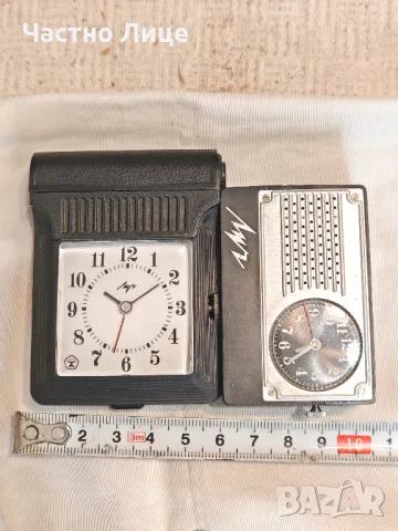 Два Модела на Редки Руски Соц СССР Часовници Будилници Луч, снимка 8 - Антикварни и старинни предмети - 50057150