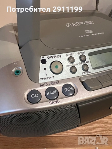 Радио касетофон с МР3 и CD Sony, снимка 2 - Радиокасетофони, транзистори - 54294293