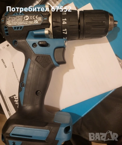 Като нов , ударен безчетков винтоверт Makita DHP487. Само тяло. Цената е крайна!, снимка 4 - Винтоверти - 53247863