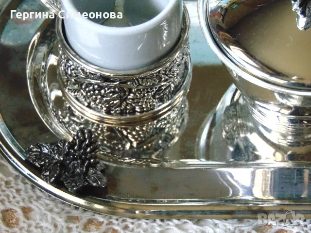 Комплект за кафе за двама, снимка 4 - Сервизи - 56429109