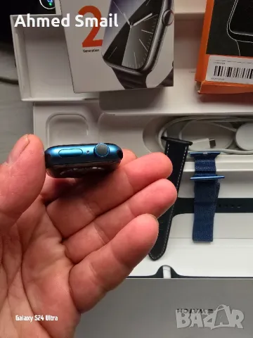 Apple Watch Series 7 Blue Sport Band 41mm, снимка 2 - Apple iPhone - 50227419