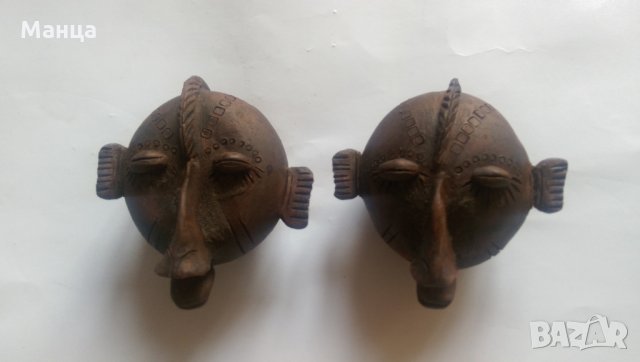 Африкански керамични маски, снимка 9 - Антикварни и старинни предмети - 30277991