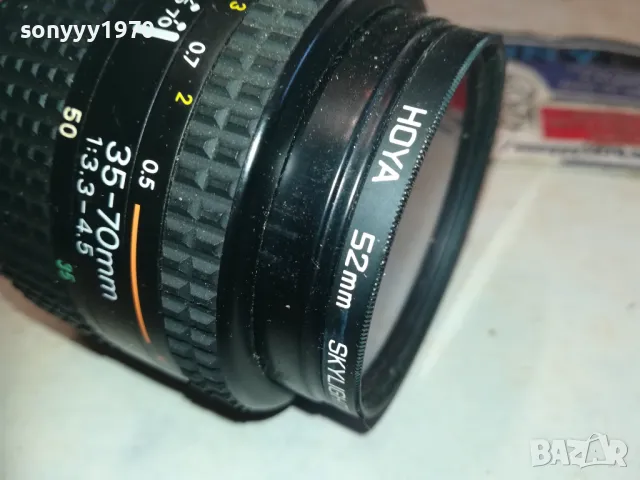 NIKON MADE IN JAPAN-ОБЕКТИВ ВНОС SWISS 0111241616, снимка 9 - Обективи и филтри - 47803676