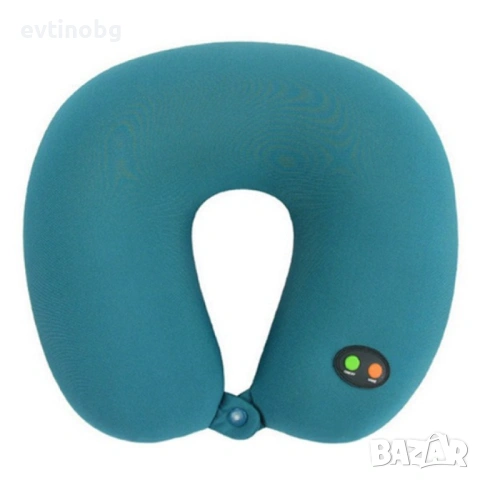 Масажна въглавница от мек дишащ материал /  Размер: 30 х 30 х 10 см/ Захранване: Батерии 1.5V, AA х , снимка 4 - Масажори - 53933026