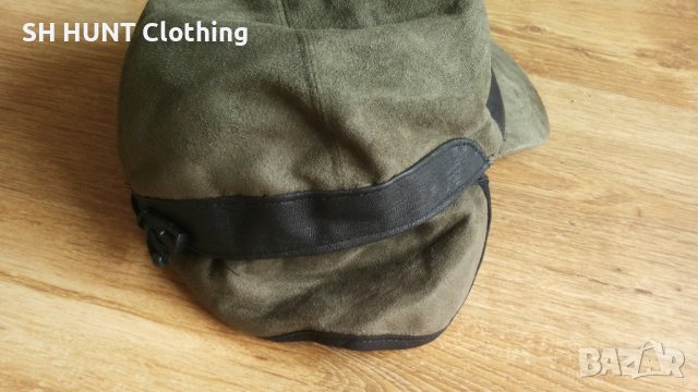 COW LEATHER WATERPROOF HAT - водонепромокаема шапка с козирка и ушанки естествена кожа - 572, снимка 3 - Шапки - 44356395