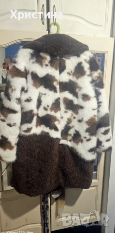 Дамско палто с косъм, снимка 3 - Палта, манта - 53250347
