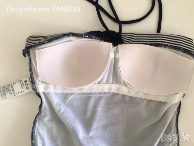 Дамски еднокомпонентен бански тип бандо. Нов, снимка 3 - Бански костюми - 50737329