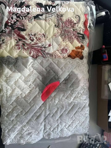 Капитонирано шалте , снимка 3 - Покривки за легло - 53310709