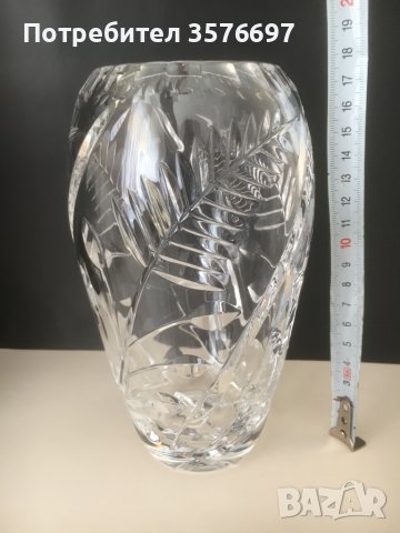 Кристална ваза, снимка 2 - Вази - 39679969