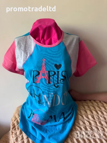 Пижама трико къс ръкав 3/4 панталон братя Гьокови