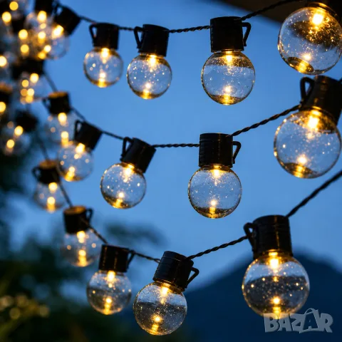 Соларен LED гирлянд с 18 декоративни крушки, снимка 5 - Аксесоари и консумативи - 55863133