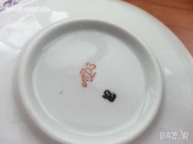 Руски порцеланов сервиз за чай ЛФЗ, снимка 7 - Антикварни и старинни предмети - 30592543