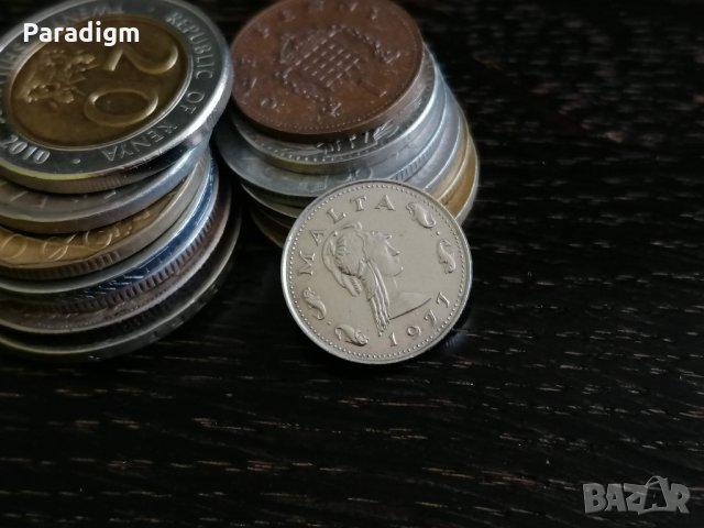 Монета - Малта - 2 цента | 1977г., снимка 2 - Нумизматика и бонистика - 29780418