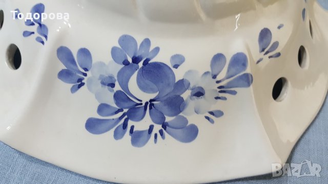 Масивен порцеланов лампион с асансьор, снимка 3 - Антикварни и старинни предмети - 32074932