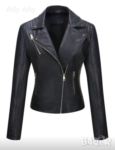 Кожено яке, снимка 2 - Якета - 52989512