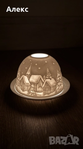 Разкошен чаен свещник–Фин порцелан!, снимка 2 - Декорация за дома - 52508409