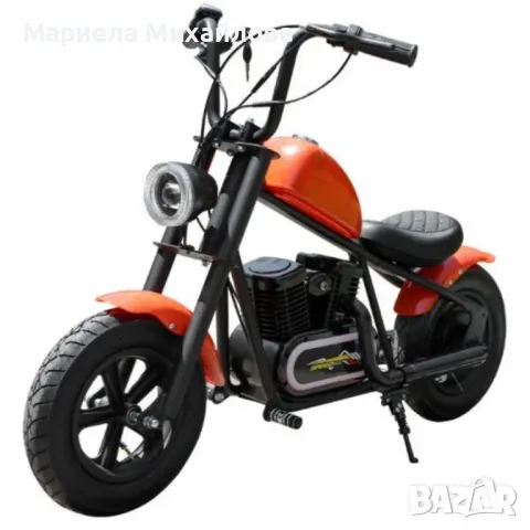 Електрически детски мотоциклет – Ретро стил и модерна технология, снимка 5 - Детски велосипеди, триколки и коли - 49770620