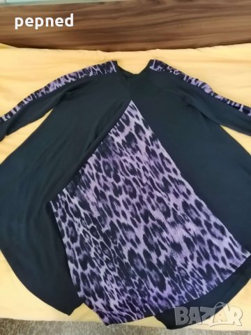 Дамска туника плътно трико асиметрична р.Л, снимка 2 - Туники - 30161753