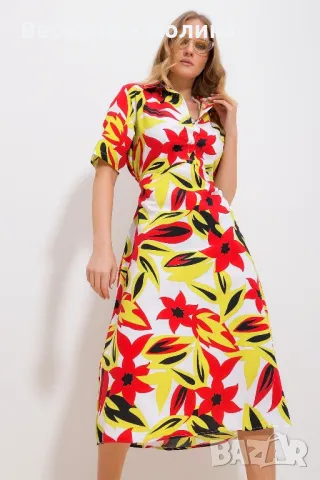 Нова цветна рокля , снимка 2 - Рокли - 47391480