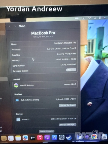 MacBook Pro 15 Retina 2015 