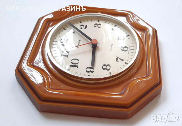 KIENZLE – НЕМСКИ порцеланов часовник стенен порцелан , снимка 4 - Други ценни предмети - 44717168