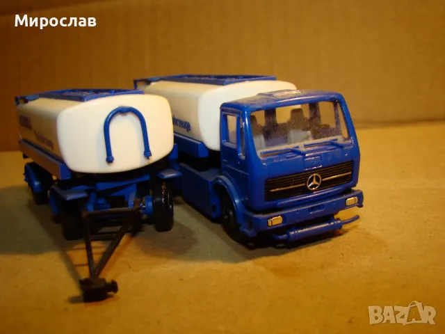 HERPA 1:87 H0 MERCEDES ТИР КАМИОН ИГРАЧКА МОДЕЛ ЦИСТЕРНА, снимка 6 - Колекции - 48268724