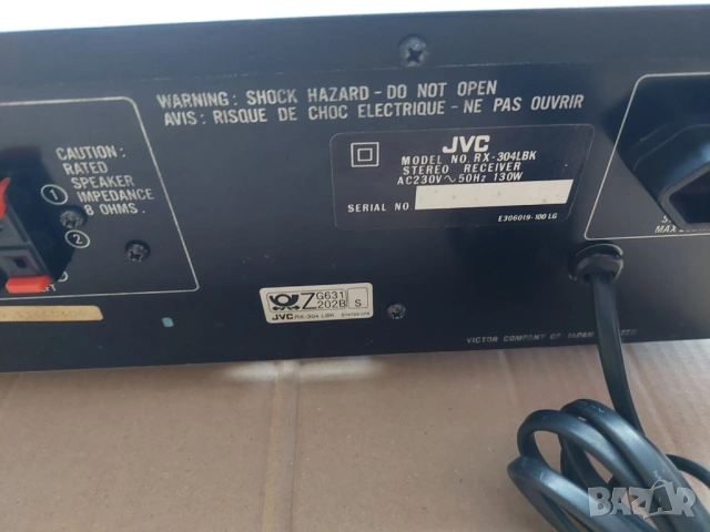 Усилвател JVC RX-304L BK, снимка 6 - Ресийвъри, усилватели, смесителни пултове - 53887098