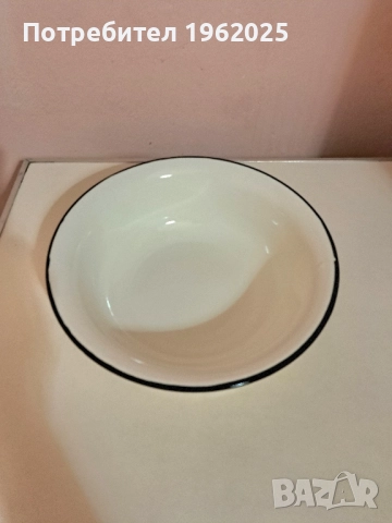 Стара Българска Емайлирана тава и Купа, снимка 6 - Антикварни и старинни предмети - 52351447