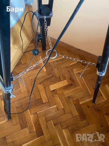 Наземна лампа на дървен статив,тринога,трипод, снимка 3 - Други ценни предмети - 39645299