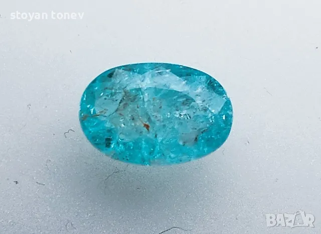 Неонов син Параиба турмалин - 2.08кт.! Сертификат! Нов!, снимка 6 - Други - 48075798