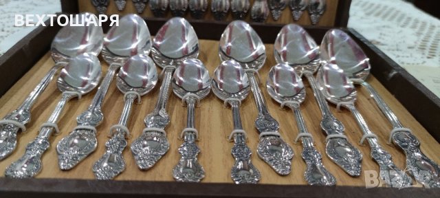 Старинни Дълбоко Посребрени Руски Прибори за Хранене , снимка 9 - Антикварни и старинни предмети - 38587968