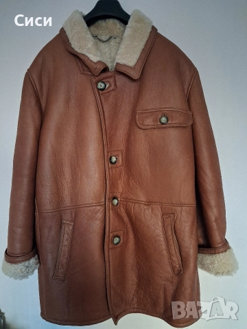 Мъжка шуба овча естествена кожа 