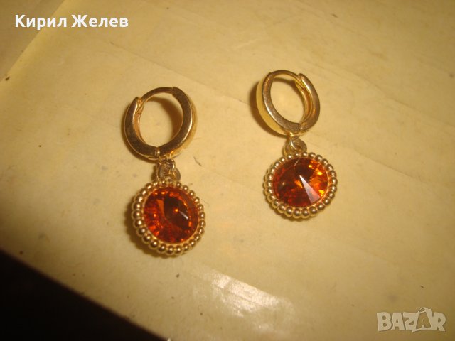 СКЪПОЦЕННИ БУТИКОВИ СРЕБЪРНИ с ПОЗЛАТА АРТ ОБЕЦИ СРЕБРО 925 с ЮВЕЛИРНО ФАСЕТИРАН ЦИТРИН 32498, снимка 13 - Обеци - 38323681