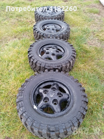 Оф-роуд гуми и алуминиеви джанти за Роувър 245/70/16, снимка 3 - Гуми и джанти - 53153041