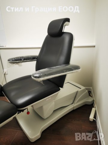 Стол за педикюр Plant (3 мотора) 168 x 56/81,5 x 54/128 см - тъмно сив, снимка 11 - Педикюр и маникюр - 32572098