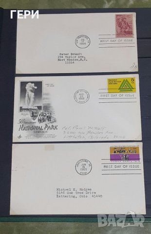 Албум с марки от Америка+ 3 писма, снимка 2 - Филателия - 37517914