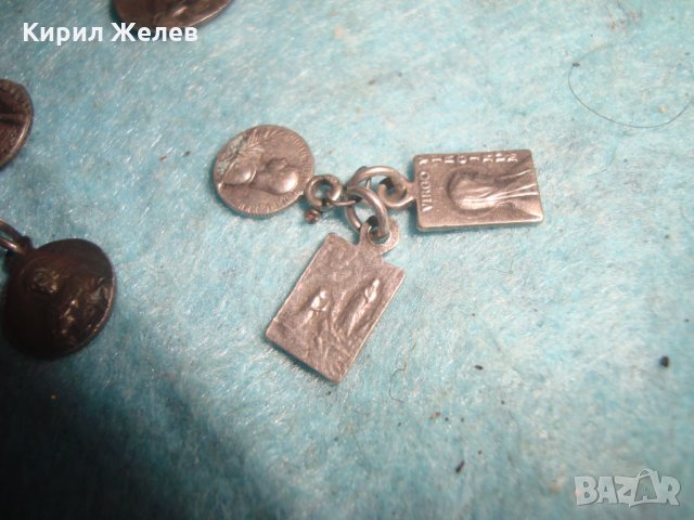 Лот 6 стари СРЕБЪРНИ и/или ПОСРЕБРЕНИ ИКОНКИ МИНИАТЮРИ ДВУСТРАННИ РЕЛЕФНИ РЕДКИ КАТОЛИЧЕСКИ 27227, снимка 14 - Антикварни и старинни предмети - 35039599