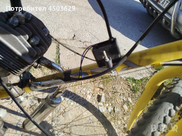 Продавам колело с двигател 50cc !!!, снимка 5 - Велосипеди - 54209313