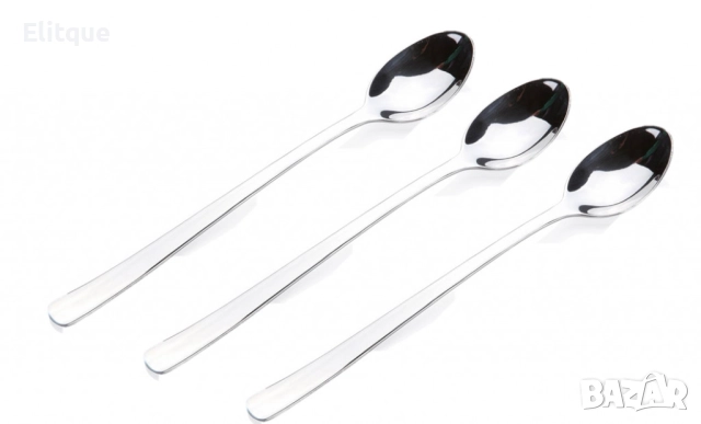 Комплект чаени лъжички 3 броя, дълга дръжка, снимка 5 - Други - 52831520