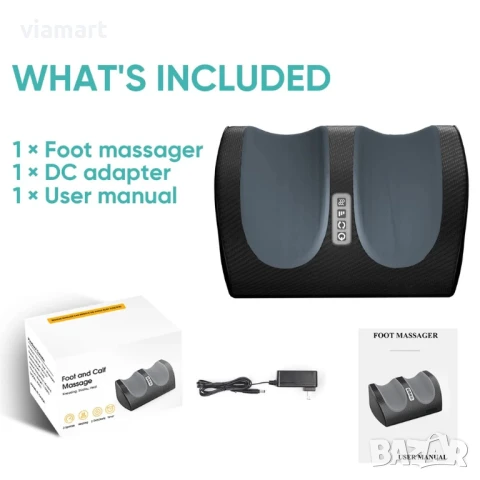 Масажор за стъпала и прасци MARFLY, 12 масажиращи топки, загряваща функция, автоматично изключване, снимка 5 - Масажори - 50526849